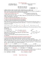 ĐỀ THI THỬ ĐẠI HỌC NĂM 2010-2011 Môn Vật lý - Mã đề: 195 pps