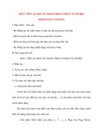 Giáo án Tin Học Văn Phòng: BÀI 7. ÔN LẠI MỘT SỐ KHÁI NIỆM CƠ BẢN VỀ WORD ĐỊNH DẠNG VĂN BẢN pps