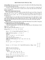 bài giảng chuyên đề cực trị