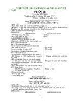 giáo án tuần 10 lớp 1