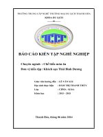 1 NGHIỆP vụ bếp KHÁCH sạn THÁI BÌNH DƯƠNG