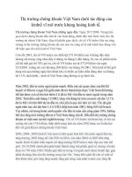 Thị trường chứng khoán Việt Nam dưới tác động của kinhtế vĩ mô trước khủng hoáng kinh tế doc