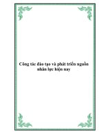 Công tác đào tạo và phát triển nguồn nhân lực hiện nay pps