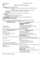 Giáo án môn toán PHÉP THỬ VÀ BIẾN CỐ (Sách chuẩn) docx