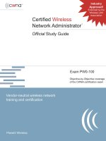 cwna Certified Wireless Network Administrator Official Study Guide phần 1 pptx