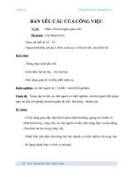 BẢN YÊU CẦU CỦA CÔNG VIỆC pot