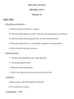 KIỂM TRA CHƯƠNG I HÌNH HỌC LỚP 11 ppt