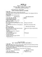 giáo án tuần 14 lớp 1