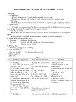 Tiết 32-33 §5 PHƯƠNG TRÌNH MŨ VÀ PHƯƠNG TRÌNH LOGARIT docx