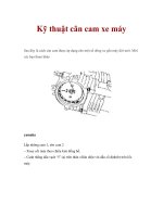 Kỹ thuật cân cam xe máy doc