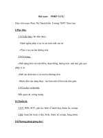 Bài soạn:PHÉP VỊ TỰ potx