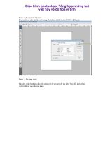 Giáo trình photoshop: Tổng hợp những bài viết hay về đồ họa vi tính phần 1 pps