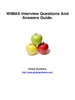 WiMAX job interview preparation guide