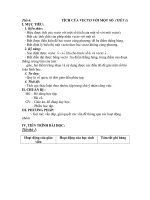 Tiết 6: TÍCH CỦA VECTƠ VỚI MỘT SỐ (TIẾT 1) pot