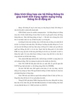 Giáo trình tổng hợp các hệ thống thông tin giúp tránh tình trạng nghẽn mạng trong thông tin di động số phần 1 ppt