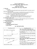 GIÁO ÁN HÌNH HỌC 11 PHÉP BIẾN HÌNH - PHÉP TỊNH TIẾN pptx