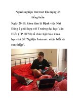 Người nghiện Internet lên mạng 38 tiếng/tuần pot