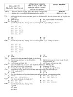 Đề thi trắc nghiệm Vi xử lý - Vi điều khiển pptx