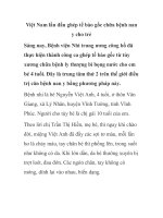 Việt Nam lần đầu ghép tế bào gốc chữa bệnh nan y cho trẻ pptx