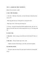 Bài20: BÀI THỰC HÀNH SỐ 1 PHẢN ỨNG OXI HOÁ - KHỬ docx