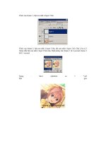 Giáo trình photoshop: Hướng dẫn tạo một hình ảnh lãng mạn và tinh tế phần 2 doc