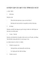 LUYỆN TẬP CÁC QUY TẮC TÍNH XÁC SUẤT pps