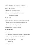 Tiết 40 §. Bài 23 (tiếp): MUỐI CLORUA - LUYỆN TẬP docx