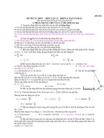 ĐỀ THI THỬ TỐT NGHIỆP THPT Môn thi: VẬT LÝ - ĐỀ SỐ 4 ppt