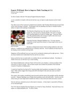 204. Experts Will Study How to Improve Math Teaching in U.S. pptx