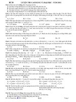 Đề 20 LUYỆN THI CAO ĐẲNG VÀ ĐẠI HỌC - NĂM 2011 pot