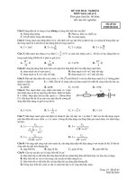 ĐỀ THI TRẮC NGHIỆM MÔN Vật lý (đề số 1) ppt
