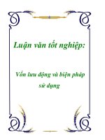 Luận văn: Vốn lưu động và biện pháp sử dụng pot