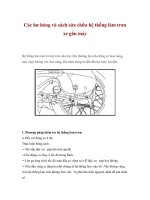 Các hư hỏng và cách sửa chữa hệ thống làm trơn xe gắn máy pps