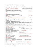 CÂU HỎI PHẦN SÓNG CƠ HỌC potx