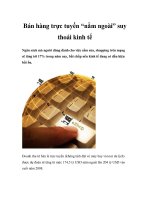 Bán hàng trực tuyến “nằm ngoài” suy thoái kinh tế ppsx