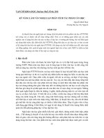 Báo cáo nghiên cứu khoa học đề tài 