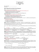 ĐỀ THI THỬ ĐẠI HỌC Môn : Vật lý - ĐỀ 01 docx