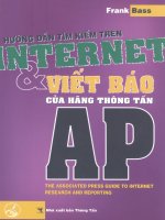 Hướng dẫn tìm kiếm trên Internet và viết báo của hãng thông tấn AP part 1 pptx