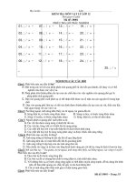 KIỂM TRA MÔN VẬT LÝ LỚP 12 pptx