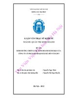 Định hướng chiến lược kinh doanh bánh kẹo của công ty cổ phần bánh kẹo hải hà đến năm 2017