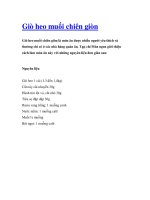 Giò heo muối chiên giòn Giò heo muối chiên giòn là món ăn được nhiều người pdf