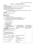 Tiết 35: 4. ĐƯÒNG TRÒN (tt) docx