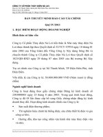 công ty cổ phần thủy điện nà lơi bản thuyết minh báo cáo tài chính quý iv năm 2013 kết thúc ngày 31 tháng 12 năm 2013