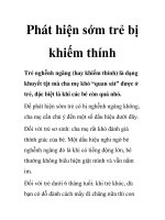 Phát hiện sớm trẻ bị khiếm thính docx