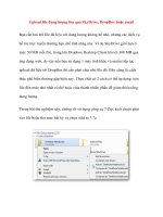Upload file dung lượng lớn qua SkyDrive, DropBox hoặc email Bạn cần lưu trữ file dữ potx