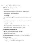 Tiết 75 GÓC VÀ CUNG LƯỢNG GIÁC (2 tiết ) ppt