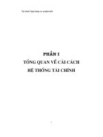 Thực trạng và một số kiến nghị về cải cách hệ thống tài chính ở Việt Nam