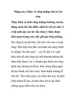 Nâng cao ý thức về răng miệng cho trẻ từ sớm potx