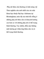 Phụ nữ thừa cân thường có tính nóng vội ppsx