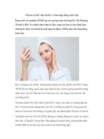 Chị em có thể ‘hóa bà lão’ vì làm đẹp bằng kem trộn ppt